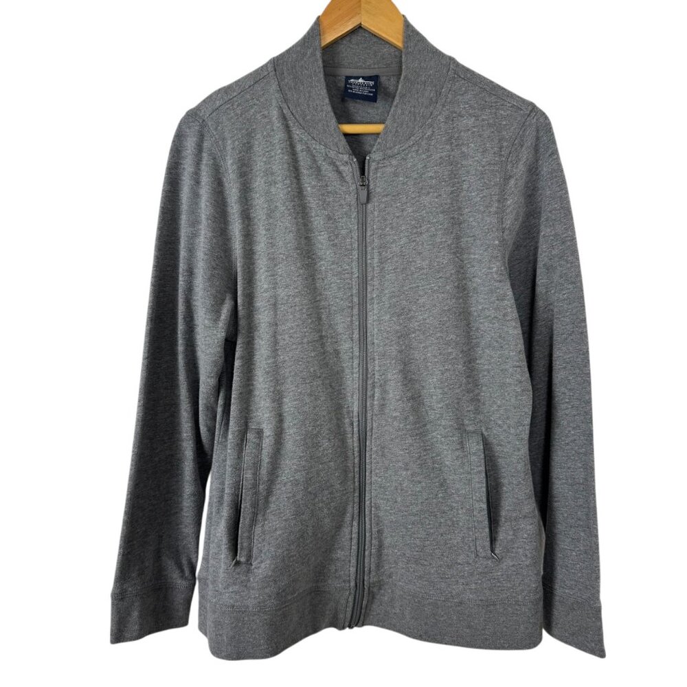 Charles River Apparel Grey Full Zip Jacket Women's Med Activewear Casual Neutral